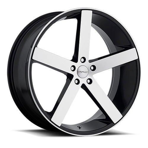 Cavallo CLV-5 18x8 5x114.3 35 ET 74.1 CB Gloss Black Machined (CLV518801635GBM)