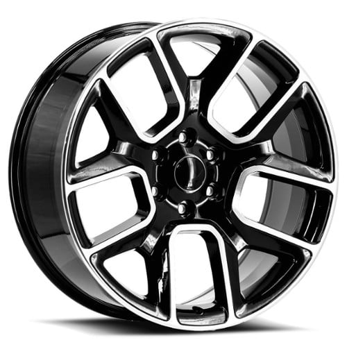 O.E. Revolution C-16 22x9 6x139.7 24 ET 78.1 CB Gloss Black Machined (C162290655+24GBM)