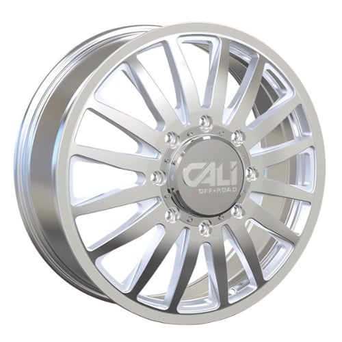 Cali Off-Road Summit Dually 9110D 20x8.25 8x165.1 115 ET 121.3 CB Polished/Milled Spokes (9110D-2881PMF115)