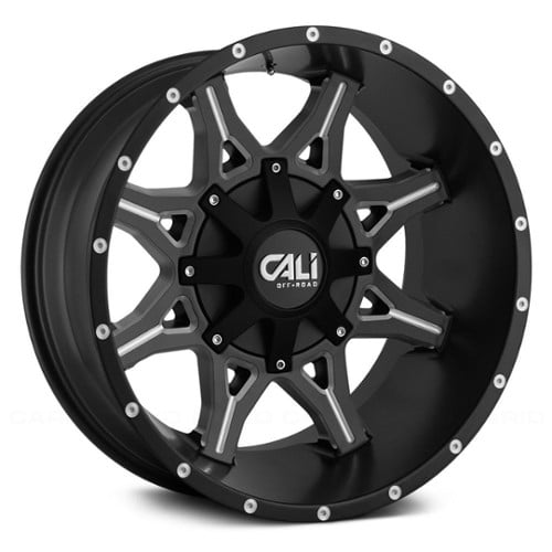 Cali Off-Road 9107 Obnoxious 20x9 5x150/5x139.7 18 ET 110 CB Satin Black/Milled Spokes (9107-2997M18)