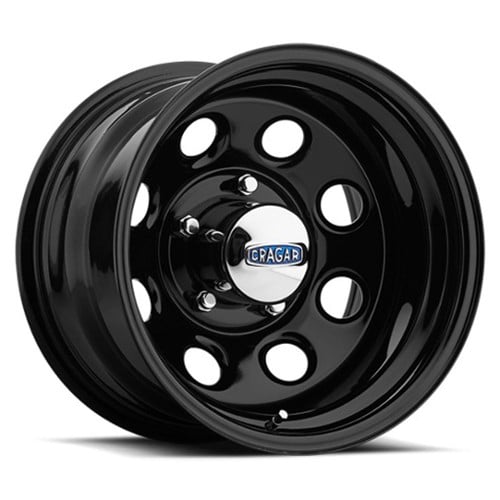 Cragar 397 Soft 8 15x7 5x127 0 ET 83.8 CB Gloss Black Powdercoated (3975750)