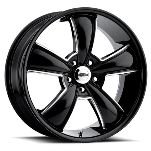 Cragar 615BMBC Modern Muscle 18x8 5x120 28 ET 67.1 CB Black w/Machined Accents (615BM-8802058)