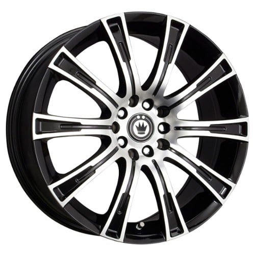 Konig Crown 16x7.5 5x110/5x115 40 ET 73.1 CB Gloss Black / Machined Face (CW67T15405)