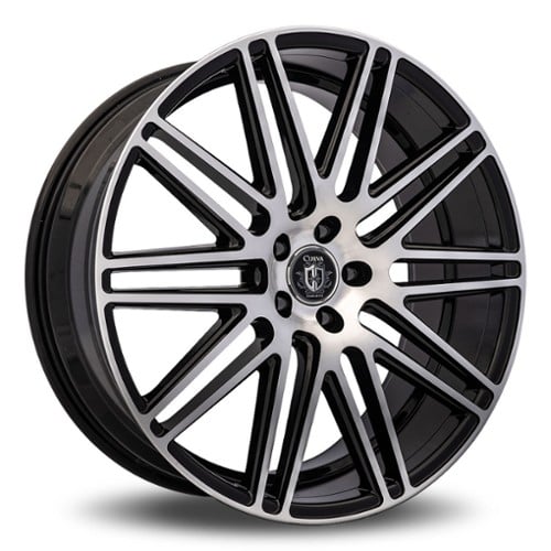 Curva C50 22x9 5x120 33 ET 72.56 CB Black with Machined Face (C50-22901203372BMF)