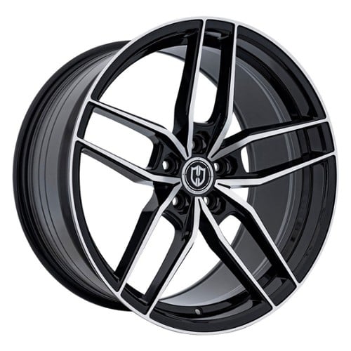 Curva CFF25 20x10 5x114.3 40 ET 73.1 CB Gloss Black Machine Face (CFF25-20101144073BMF)