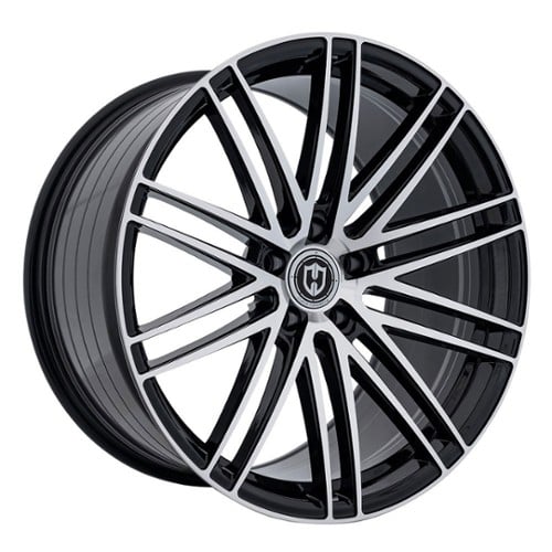 Curva CFF50 20x9 5x115 15 ET 71.5 CB Gloss Black Machine Face (CFF50-20901151571BMF)