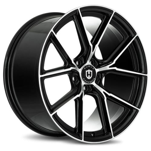 Curva CFF70 20x8 5x114.3 38 ET 73.1 CB Gloss Black Machine Face (CFF70-20851143873BMF)