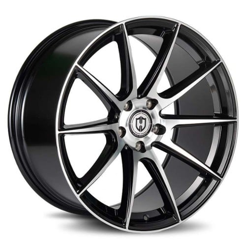 Curva CFF72 19x8.5 5x112 35 ET 66.6 CB Black Machined (CFF72-19851123566BMF)