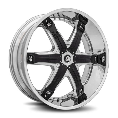 Diablo Fury 24x10 Blank 5 Lug/Blank 6 Lug 12 ET 73.1 CB Chrome (FUR-241BLNK1273)