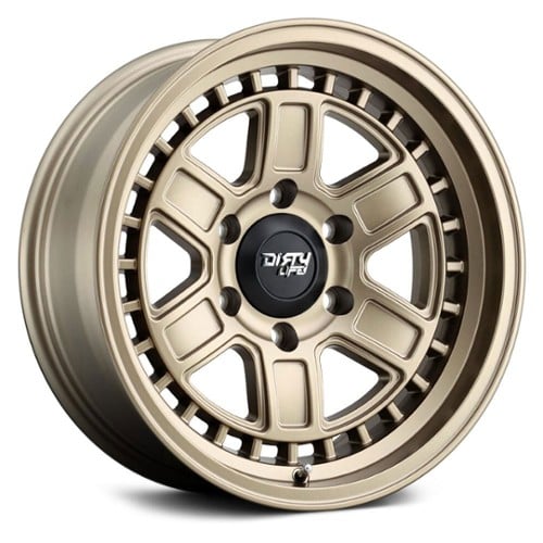 Dirty Life Cage 9308 17x8.5 5x127 -6 ET 78.1 CB Matte Gold (9308-7873MGD)