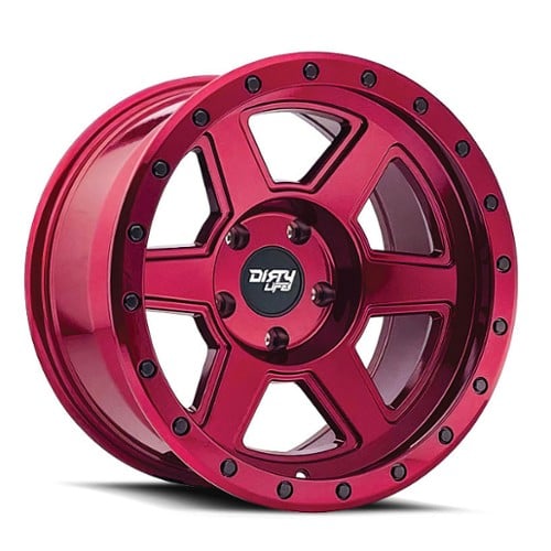 Dirty Life Compound 9315 18x9 5x127 -12 ET 78.1 CB Crimson Candy Red (9315-8973R12)