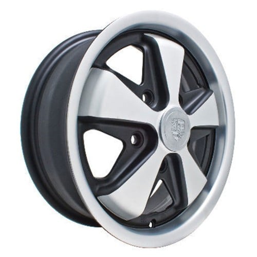 Empi 911 Alloy 15x4.5 45 ET 73 CB Gloss Black/Silver (00-9726-0)