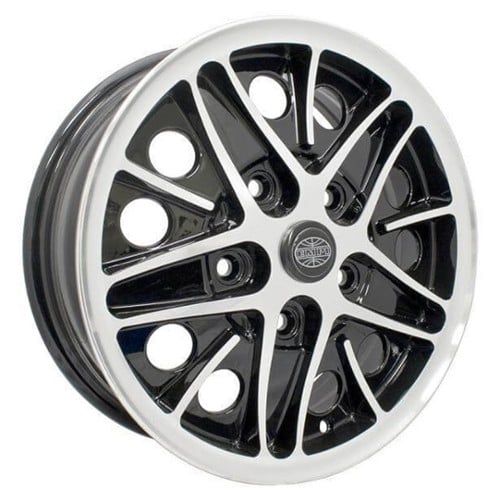 Empi Cosmo 15x5.5 35 ET 73 CB Gloss Black/Polished Lip/Spokes (10-1100-0)