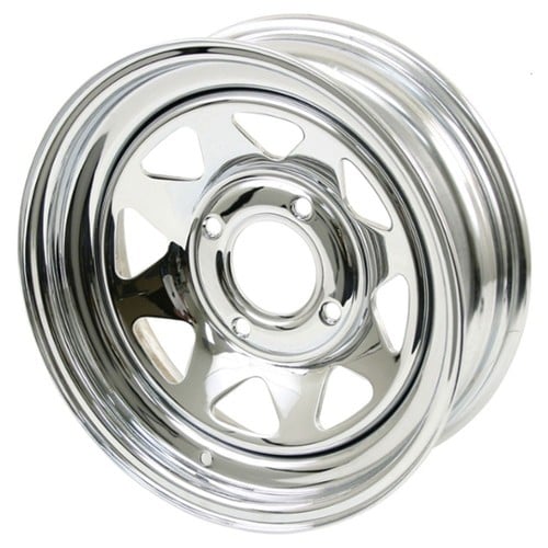 Empi VW Baja Bug 4Lug 15x10 -89 ET 73 CB Chrome (10-1012-0)