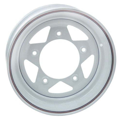 Empi VW Baja Bug 5Lug 15x5 -3 ET 73 CB White (10-1014-0)