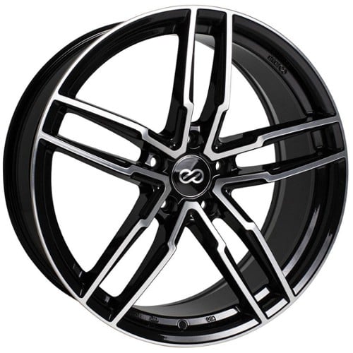 Enkei SS05 17x7.5 5x100 45 ET 72.56 CB Black Machined (511-775-8045BKM)