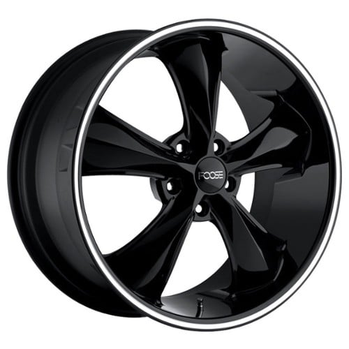 Foose Legend F104 17x7 5x114.3 1 ET 72.56 CB Black Milled (F10417706540)