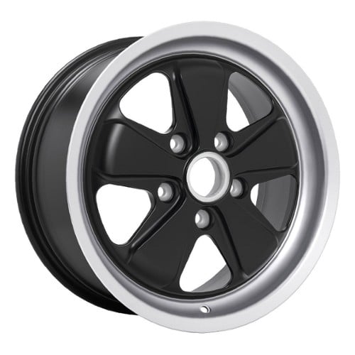 Fuchs Retro 17x7 55 ET 71.5 CB Black (FR170701305571B)