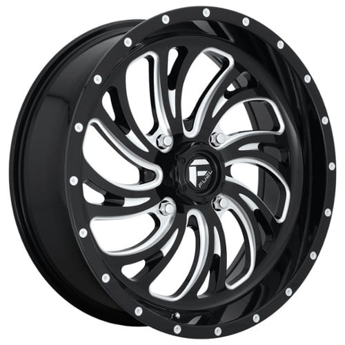 Fuel UTV Kompressor D641 18x7 4x137 13 ET 110.1 CB Gloss Black / Milled (D6411870A644)