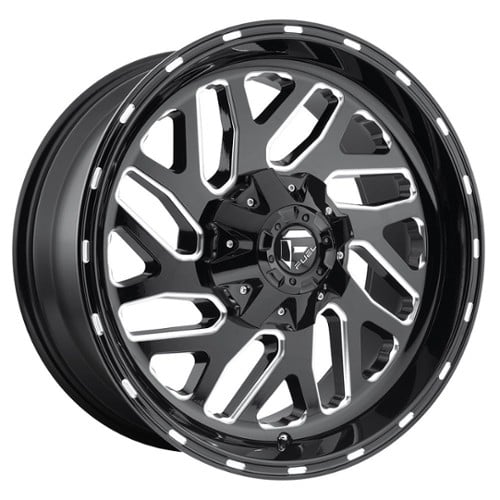 Fuel UTV Triton D581 16x7 4x137 13 ET 110.1 CB Gloss Black / Milled (D5811670A644)