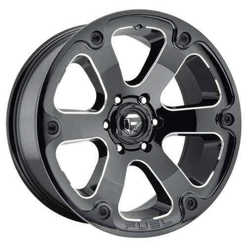 Fuel Beast D562 18x9 5x127 -12 ET 78.1 CB Black & Milled (D56218907345)