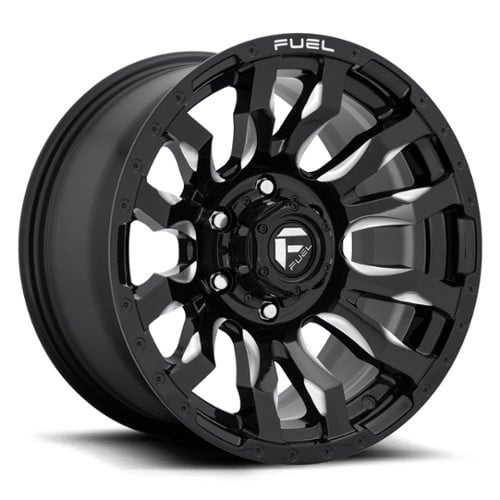 Fuel Blitz D673 20x8.25 8x165.1 105 ET 117 CB Gloss Black / Milled (D673208272)