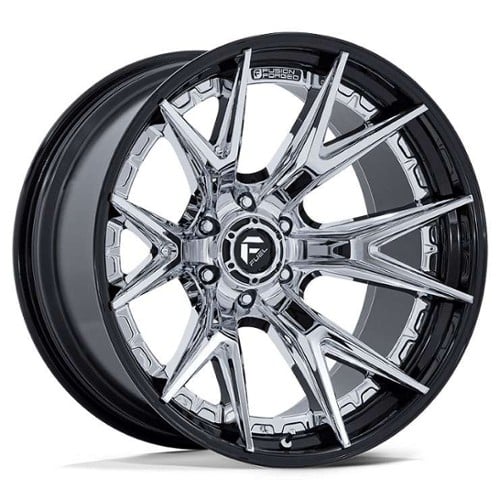 Fuel Catalyst FC402 22x10 8x180 -18 ET 124.2 CB Chrome Black Lip (FC402PB22108818N)