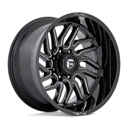 Fuel D807 Hurricane 24x12 5x127 -44 ET 71.5 CB Gloss Black Milled (D80724207547)