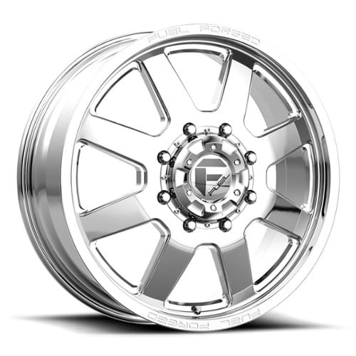 Fuel DE09 FF09D Dually 8 Front 24x8.25 8x165.1 105 ET 121.5 CB Polished (DF0924828D)