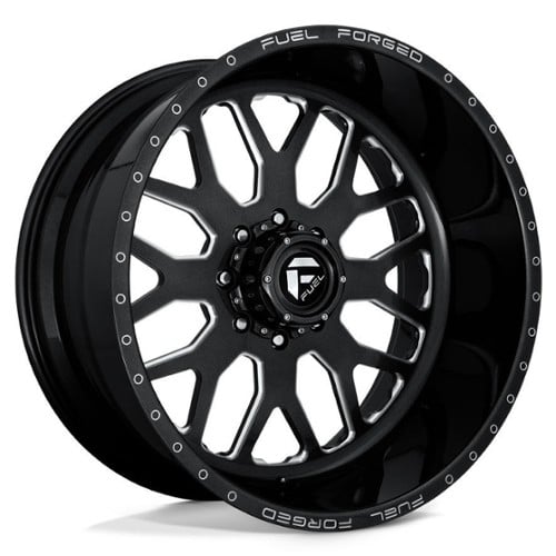 Fuel DE19 FF19D SSF 20x10 8x180 -24 ET 124.2 CB Gloss Black Milled (DE1920001845)