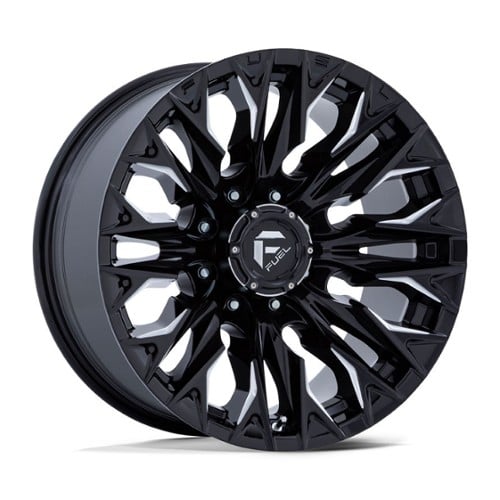 Fuel Flame 8 D803 20x10 8x180 -18 ET 124.2 CB Gloss Black Milled (D80320001847)