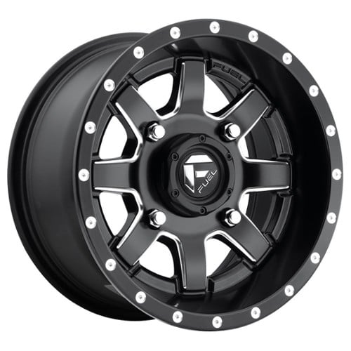 Fuel UTV Maverick D538 14x7 4x110 13 ET 79.4 CB Matte Black Milled (D5381470A444)