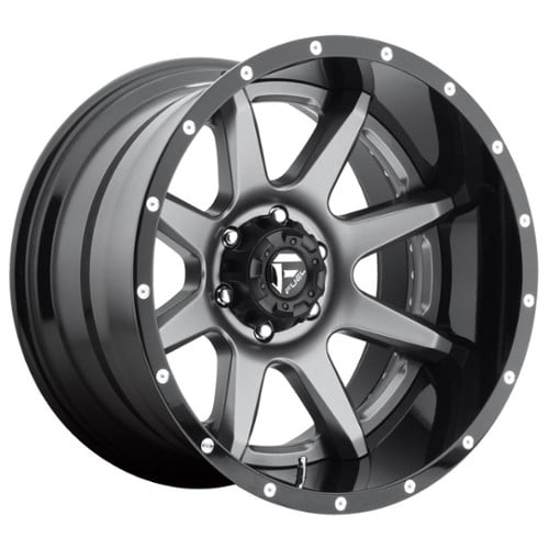 Fuel Rampage D238 20x10 5x127 -19 ET 78.1 CB Matte Gunmetal Black Lip (D23820007347)