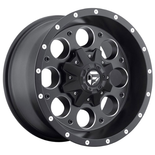 Fuel Revolver D525 15x10 5x114.3/5x120.65 -43 ET 72.56 CB Matte Black & Milled (D52515000437)