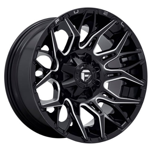 Fuel Twitch D769 20x9 5x114.3/5x127 1 ET 78 CB Glossy Black Milled (D76920902650)