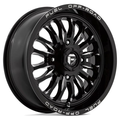 Fuel UTV D821 Arc 18x7 4x137 13 ET 110.1 CB Gloss Black Milled (D8211870A644)