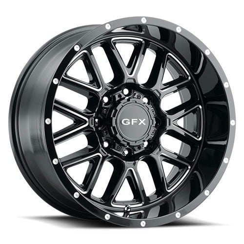 GFX TM5 17x8.5 5x127/5x139.7 18 ET 78.3 CB Gloss Black Milled (TM5785500918GBM)