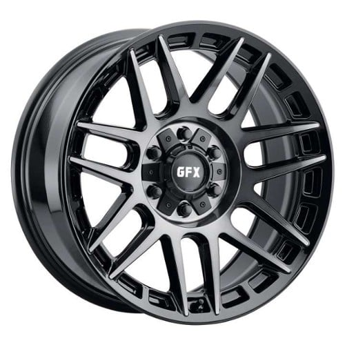 GFX TM8 17x8.5 6x139.7 -6 ET 106.2 CB Black Tint (TM87856139N6GBT)