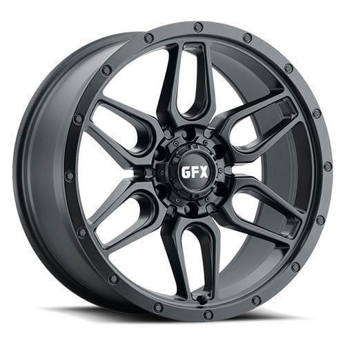 GFX TR-18 17x8.5 5x127 -6 ET 71.5 CB Matte Black (T187855127N6MB)