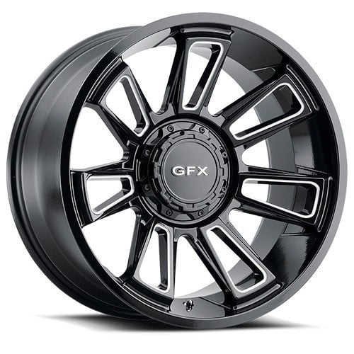 GFX TR21 18x9 5x127 12 ET 78.3 CB Gloss Black Milled (T21890500912GBM)