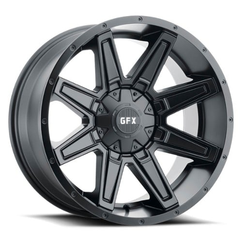 GFX TR23 17x8.5 5x114.3/5x127 18 ET 71.6 CB Matte Black (T23785500818MB)