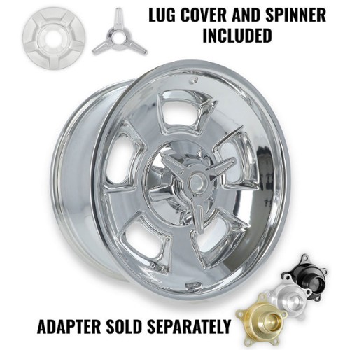 Halibrand Sprint w/Spinner 20x8.5 5x127 0 ET 78.3 CB Polished - No Clearcoat (HB007-060)