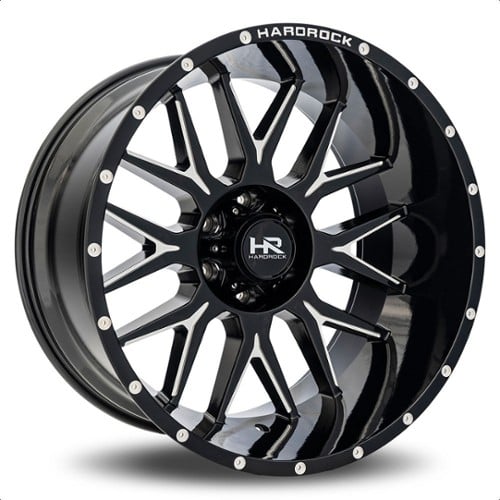 Hardrock Offroad Affliction Xposed 22x12 5x127 -44 ET 78.1 CB Gloss Black Milled (DH500-22127314)