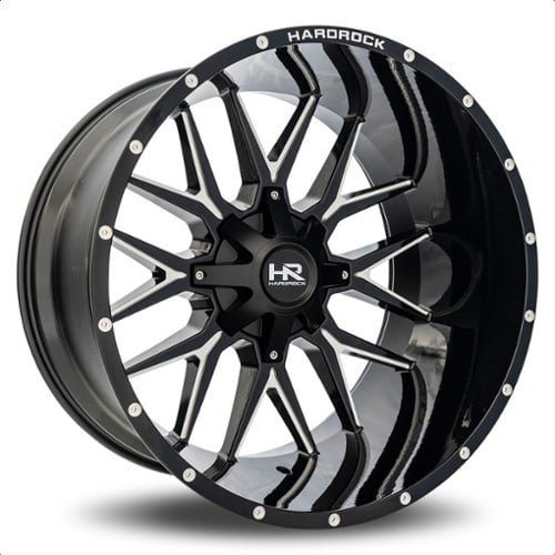 Hardrock Offroad H700 Affliction 20x9 5x127/5x139.7 0 ET 87 CB Gloss Black Milled (H700-209052000GBM)