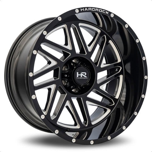 Hardrock Offroad Bones XPosed 20x10 6x135 -19 ET 87.1 CB Gloss Black Milled (H501-201036119BM)