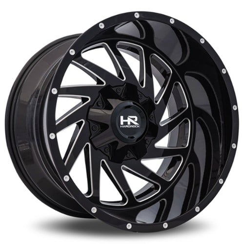 Hardrock Offroad H704 Crusher 20x9 6x120/6x139.7 0 ET 78.1 CB Gloss Black Milled (H704-209094000GBM)