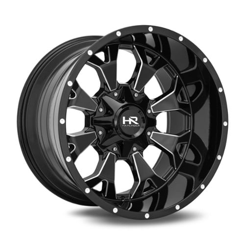 Hardrock Offroad H711 Devastator 20x9 5x127/5x139.7 0 ET 87 CB Black Milled (H711-209052000GBM)