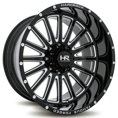 Hardrock Offroad H802 22x12 6x139.7 -51 ET 108 CB Gloss Black Milled (H802-221283151BM)