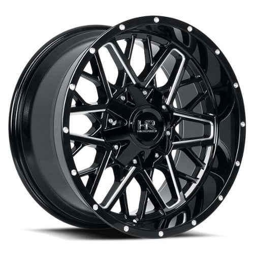 Hardrock Offroad H714 20x10 6x135/6x139.7 -19 ET 108 CB Gloss Black Milled (H714-201037119GBM)