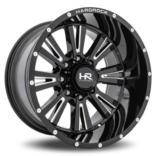 Hardrock Offroad Spine Xposed 20x9 6x135 0 ET 87.1 CB Gloss Black Milled (H503-209036000BM)